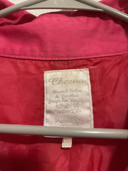 Hot Pink Double-Breasted City Trench Coat - Picture 2 of 6